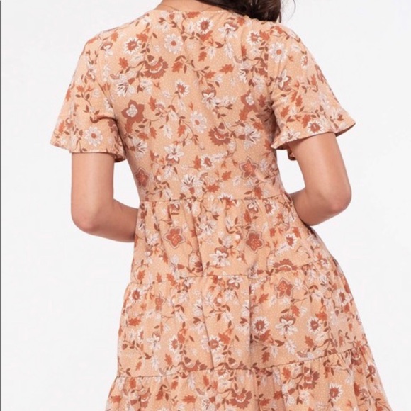 🌷Mine Floral Babydoll Mini Dress - Picture 2 of 6